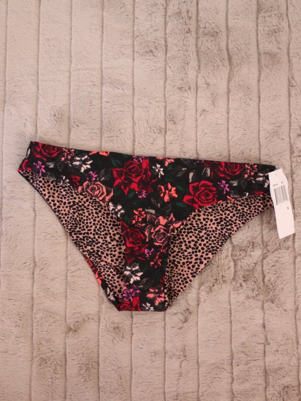 Hot Water Reversible Bikini Bottom Floral & Cheetah Print Size S NWT 🌺🐆